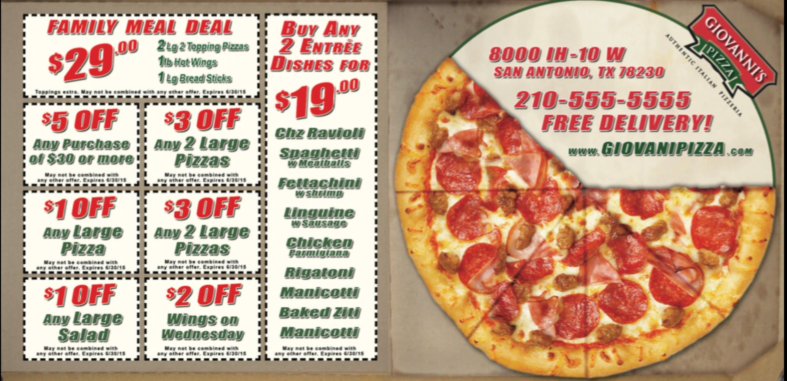Pizza Direct Mail
